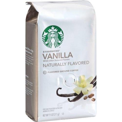 Starbucks Ground Coffee, Dark Roast Hot or Iced Coffee, Variety Pack, Three 12 oz Bags​(Vanilla)