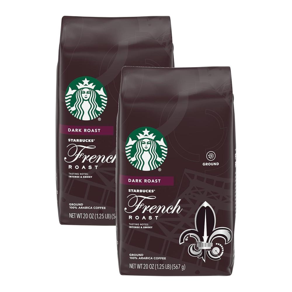 Starbucks Ground Coffee, Dark Roast Hot or Iced Coffee, Caffè Verona, 12 oz(Intense and Smoky)
