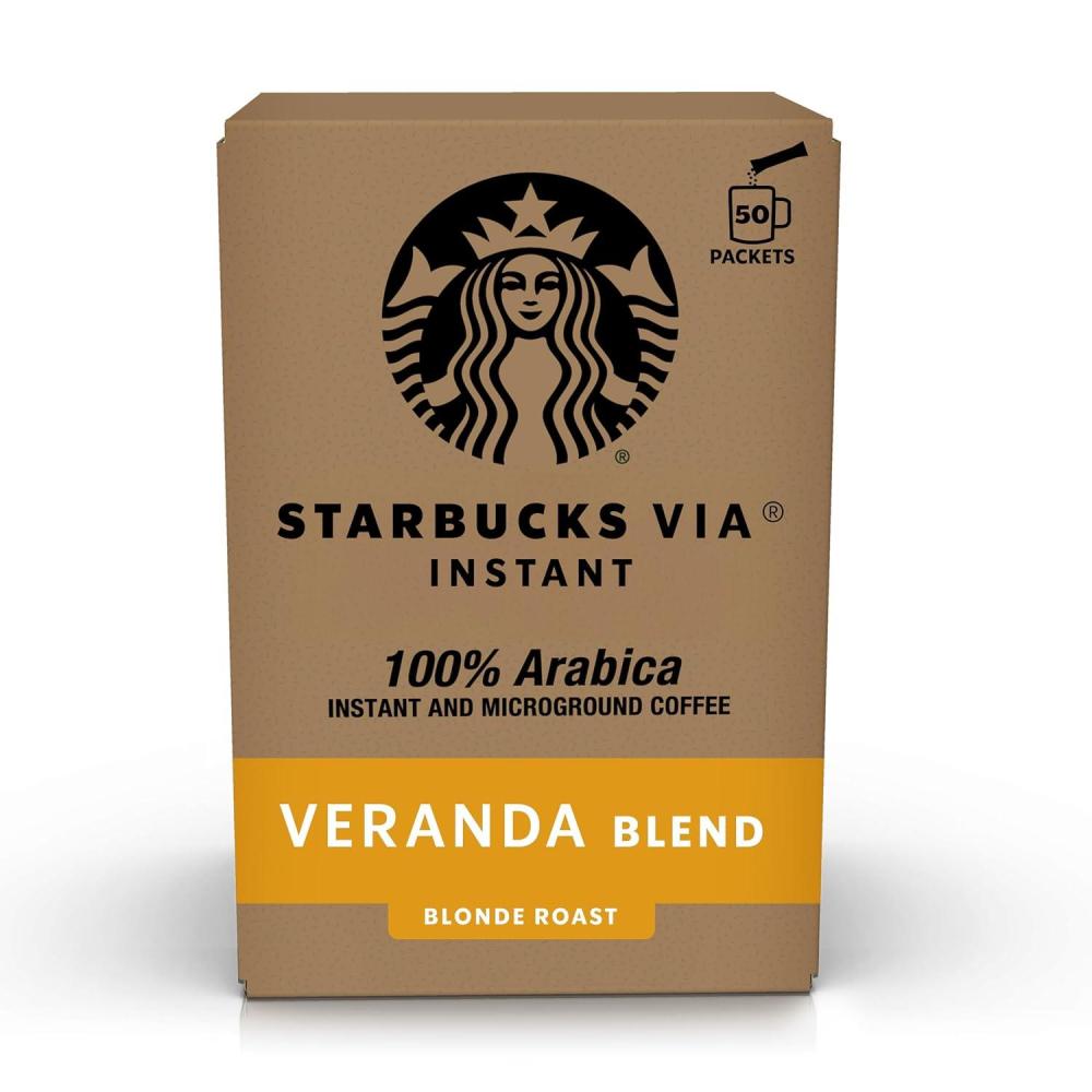 Starbucks VIA Instant Coffee Packets, Single Serve, Dark Roast Coffee, Italian Roast, 96 Packets(Veranda)