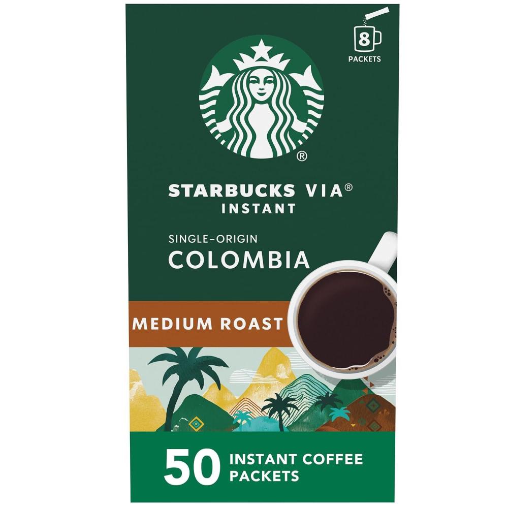 Starbucks VIA Ready Brew Colombia Coffee, 50-Count(Colombia)