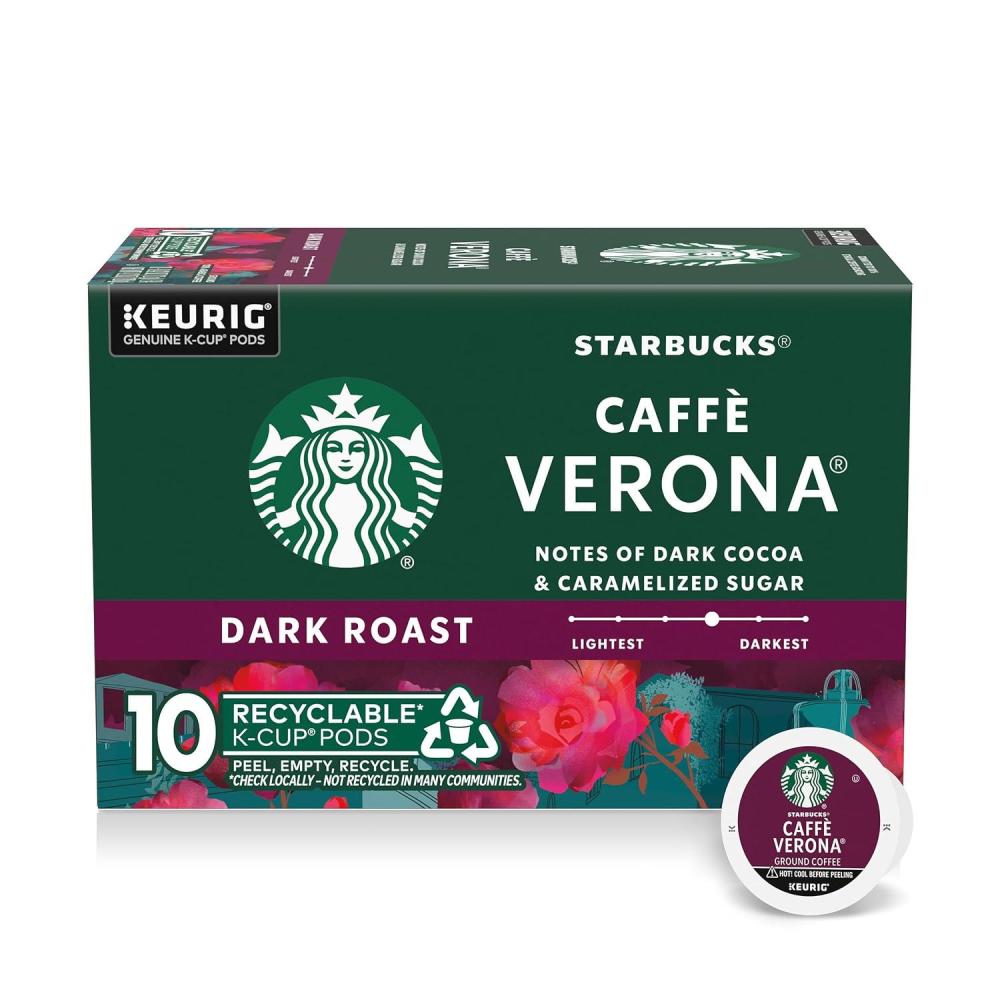 Starbucks K-Cup Coffee Pods, Flavored Hot Cocoa, Classic Hot Cocoa, 60 Keurig Pods(Caffè Verona)