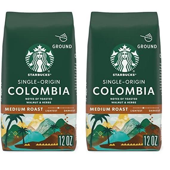 Starbucks Ground Coffee, Medium Roast Hot or Iced Coffee, Variety Pack, Three 12 oz Bags​(Notes of Toasted Walnut and Herbs)